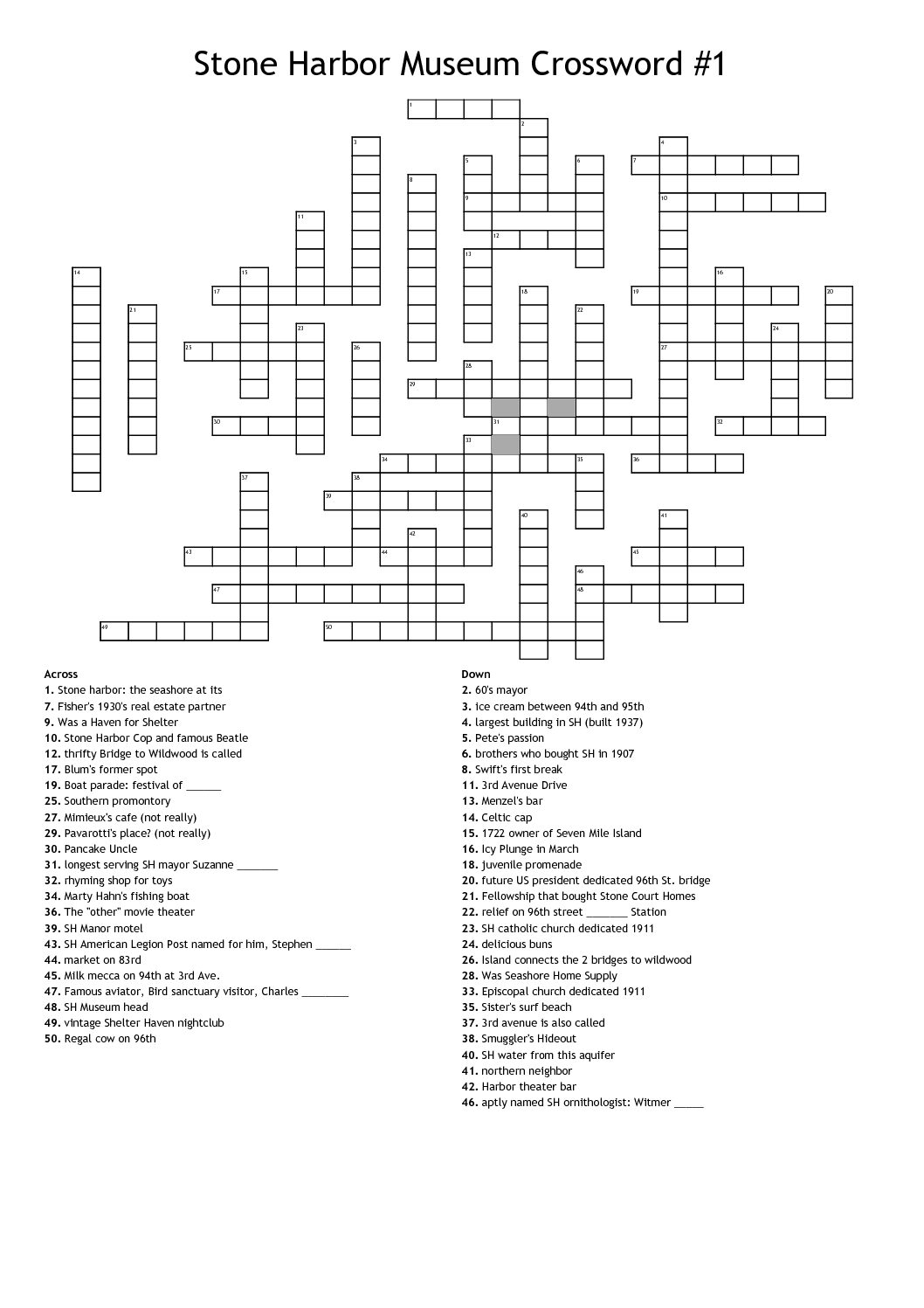 guided museum trip crossword