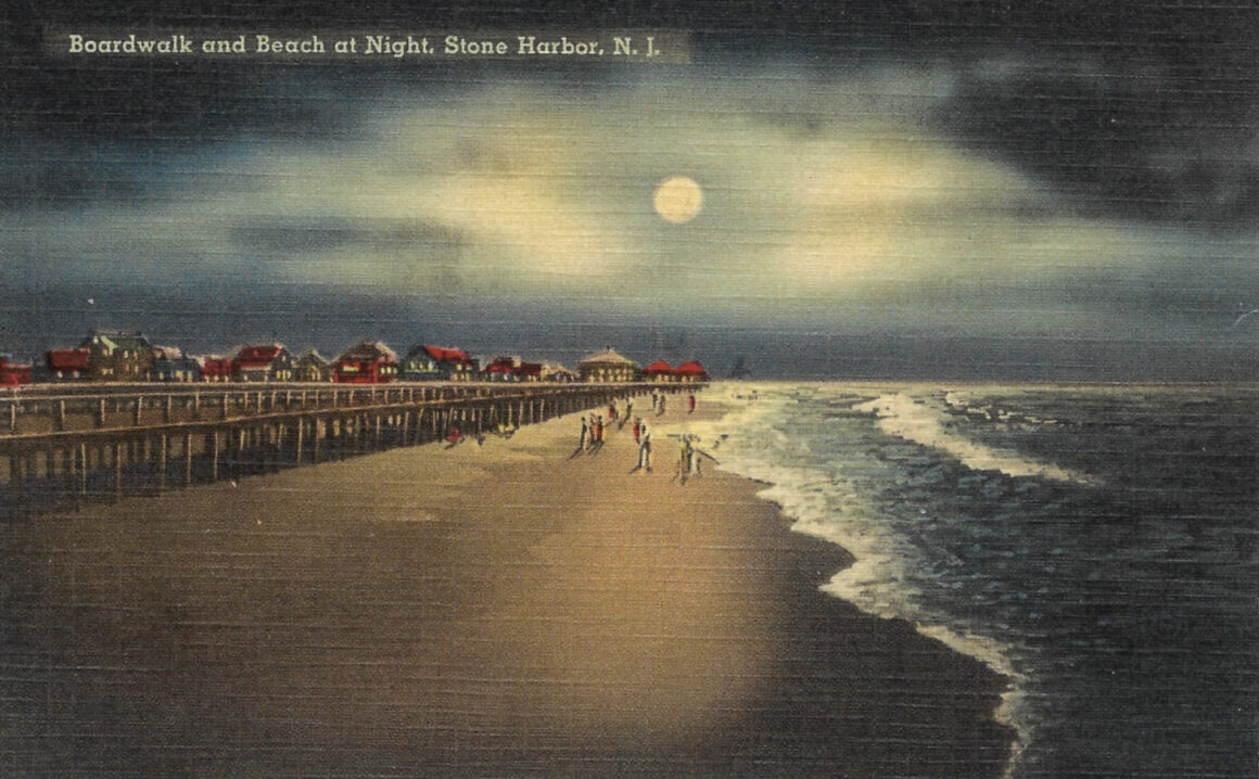 #27 – BOARDWALK AND BEACH AT NIGHT
