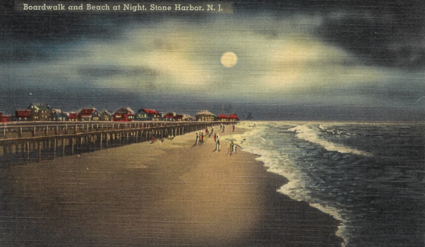 #27 – BOARDWALK AND BEACH AT NIGHT