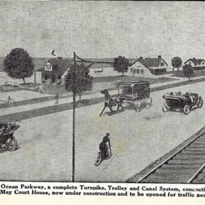 No. 38  EARLY POST CARD AND PHOTO VIEWS:  THE BOULEVARD APPROACH, ENTRANCE AND SOME MEANS OF CONVEYANCE TO STONE HARBOR, N.J.