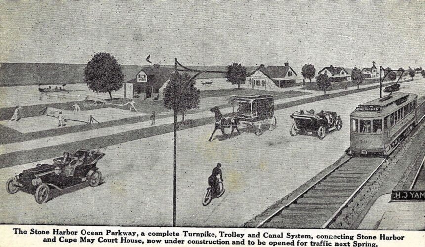 No. 38 EARLY POST CARD AND PHOTO VIEWS: THE BOULEVARD APPROACH, ENTRANCE AND SOME MEANS OF CONVEYANCE TO STONE HARBOR, N.J. No. 38 EARLY POST CARD AND PHOTO VIEWS: THE BOULEVARD APPROACH, ENTRANCE AND SOME MEANS OF CONVEYANCE TO STONE HARBOR, N.J.