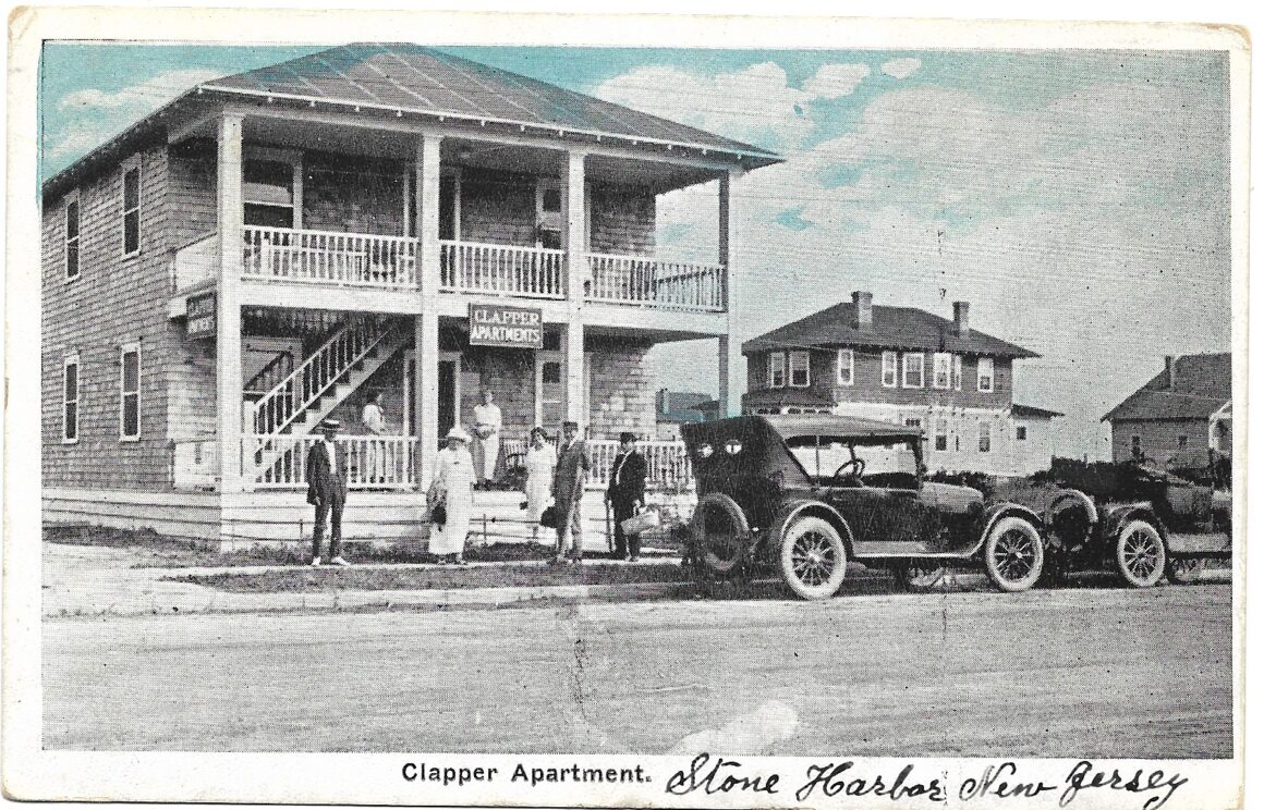 No. 43 WHO CAN HELP US IDENTIFY  THE LOCATION AND/OR ANY INFORMATION ABOUT  THE CLAPPER APARTMENT HOUSE IN STONE HARBOR?