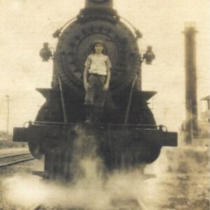 No. 52  “BIG FOURTH AT STONE HARBOR:  SEASON NOW IN FULL SWING AT POPULAR RESORT”  1912  ATTENTION EVERYONE! THE TRAIN IS NOW DEPARTING ON TRACK #2