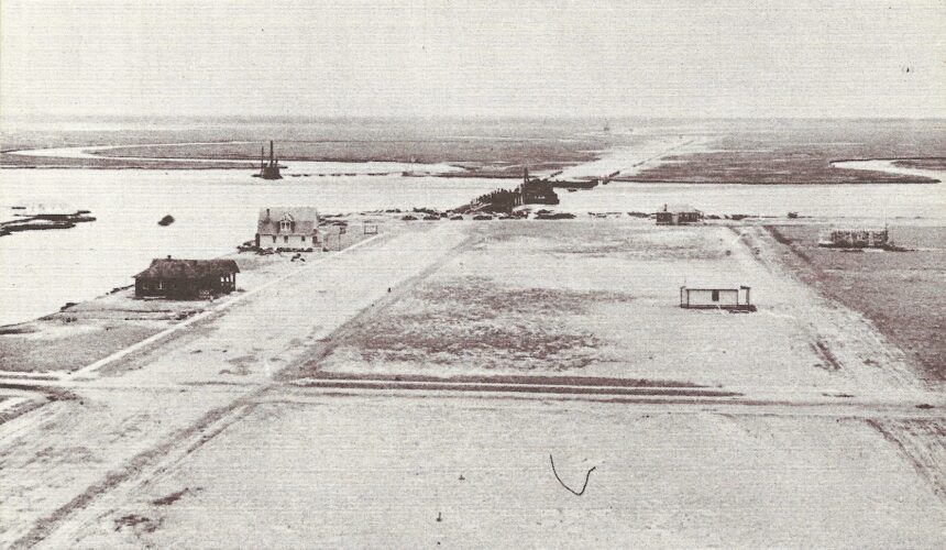 No. 64     HISTORY IN THE MAKING:  THE BUILDING OF THE OCEAN PARKWAY AND THE DRAWBRIDGE ACCESSING 96th STREET AT  STONE HARBOR, NEW JERSEY  CIRCA 1910