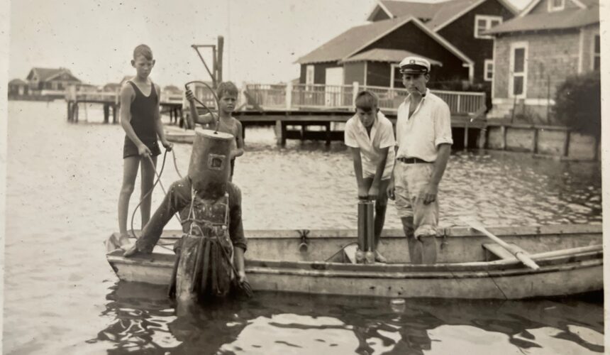 Harlan’s History No. 67 “News Reels Make Movies of Diving Apparatus Here: Getting  Publicity for Stone Harbor  Saturday, October 11, 1930”