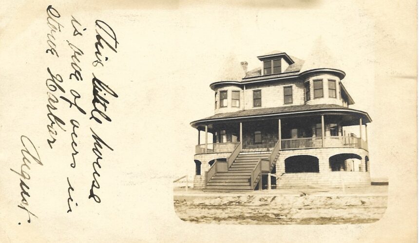 Harlan’s History No. 68 AN EXTRAORDINARY FIND: A REAL PHOTO POST CARD  DISCOVERED FROM STONE HARBOR, N. J. – DATED 1908