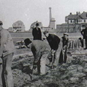 Picture of the Day No. 90 – The South Jersey Realty Company’s construction crew hard at work laying a sewer pipe on First Avenue
