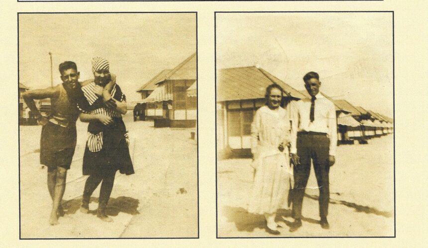 Picture of the Day No. 104 –  “A COUPLE POSES FOR THE PHOTOGRAPHER AT STONE HARBOR IN 1917” Harlan No. 104