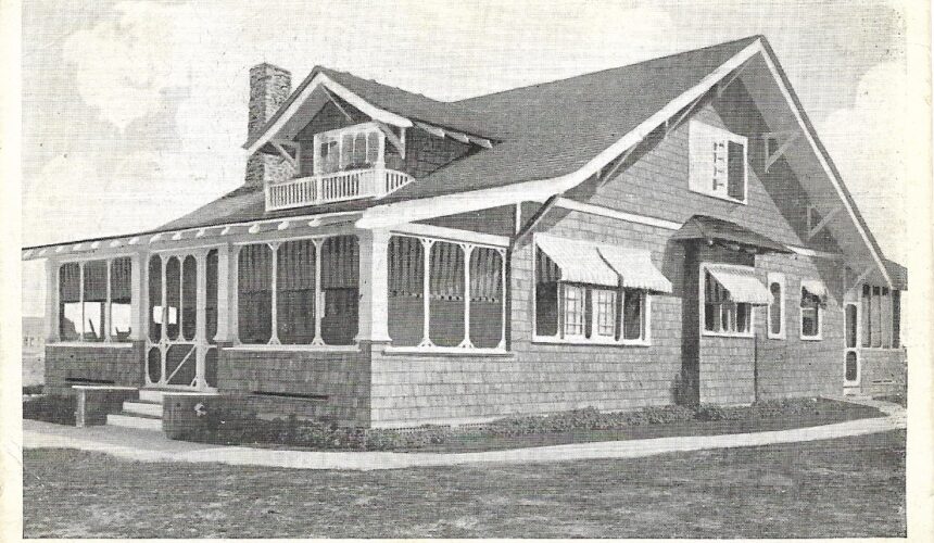 Picture of the Day No. 118 – “THE BEAUTIFUL AND SPACIOUS CHANNEL BUNGALOW OF MR. AND MRS. DAVID RISLEY, STONE HARBOR, N. J.”